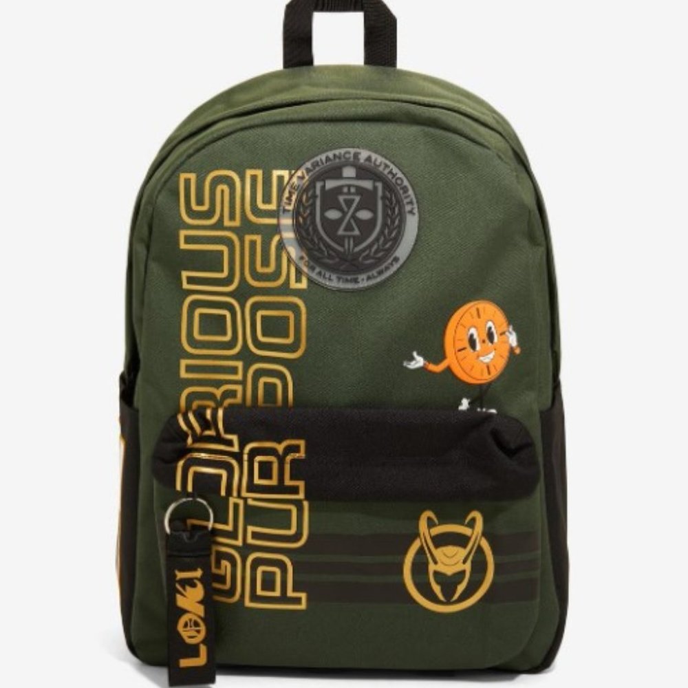 Marvel Loki Glorious Purpose Backpack NWT